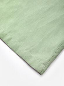 女孩後背打褶闊腿吊帶連體褲 - 薄荷綠 - 查看 5