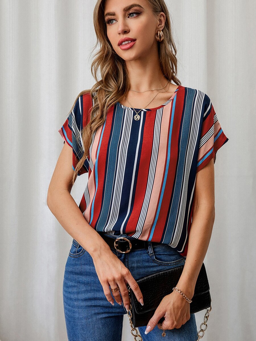 EMERY ROSE Áo sơ mi nữ Sọc Giải trí - Nhiều màu - Xem 1