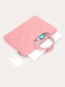 Túi đựng máy tính xách tay, Túi đựng tài liệu siêu mỏng và bền/Túi bảo vệ máy tính xách tay/Túi xách tay đa chức năng, Tương thích với Macbook Pro 13 inch, Máy tính xách tay/máy tính xách tay siêu mỏng - Hồng - Xem 1