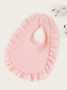 嬰兒1入組素色圍兜 - 粉色 - 查看 2