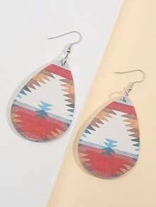 EMERY ROSE Geometric Drop Earrings - Multicolor - View 2