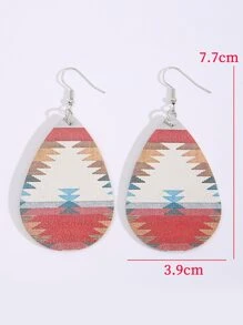 EMERY ROSE Geometric Drop Earrings - Multicolor - View 3