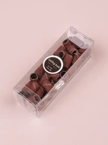 Misscheering Boxed 180# Emery Ring 50pcs Emery Grinding And Polishing Is Suitable For Women And Girls - Brown - View 4