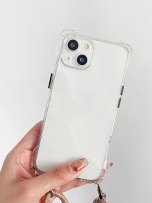 防震保险杠外壳带挂环 + 黄色彩虹鞋带挂绳，兼容 16 Pro Max/16 Plus/16 Pro/16/15/14/13/12/11/16E/ 17/17 Pro/17 Air/17 Pro Max - 彩色 - 查看 6