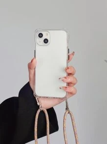 防震保险杠外壳带挂环 + 黄色彩虹鞋带挂绳，兼容 16 Pro Max/16 Plus/16 Pro/16/15/14/13/12/11/16E/ 17/17 Pro/17 Air/17 Pro Max - 彩色 - 查看 7