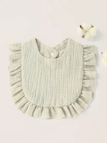 1 mảnh yếm trơn cho bé - Màu Xám nhạt - Xem 1