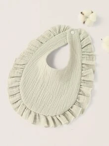 1 mảnh yếm trơn cho bé - Màu Xám nhạt - Xem 2