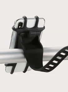 矽膠摩托車手機支架 - 黑色 - 查看 3