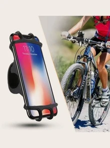 矽膠摩托車手機支架 - 黑色 - 查看 6