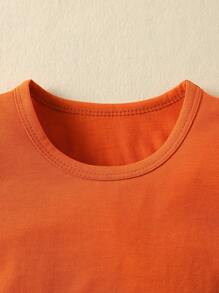 Baby 4pcs Solid Round Neck Tee - Multicolor - View 3