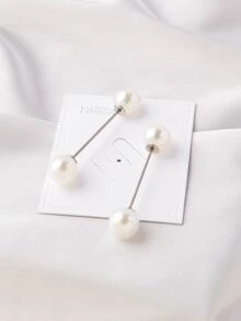 Gói 7 chiếc ghim trang trí bằng ngọc trai giả ngọc trai - Vàng - Xem 6