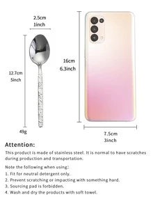 2 cái thìa thép không gỉ - Bạc - Xem 3