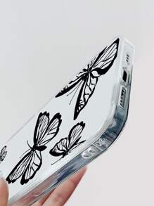 Ốp điện thoại trong suốt họa tiết bướm, phiên bản quốc tế, không phải phiên bản nội địa. - Nhiều màu - Xem 3