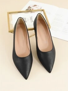 Bailarinas minimalista de punta - Negro - Ver 3