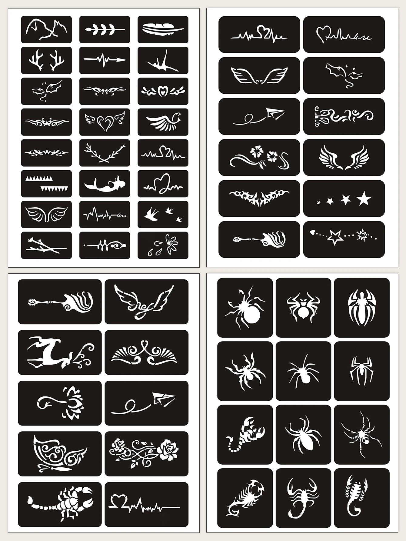 4sheets animal print tattoo stencil shein usa