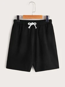 SHEIN Boys 2pcs Drawstring Waist Shorts - Multicolor - View 7