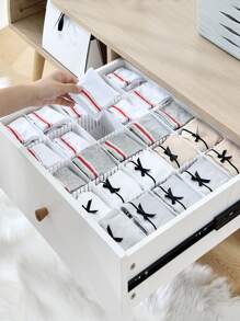 3pcs Drawer Partition Board, Unrestricted Combination Divider For Drawer Storage - White - View 5