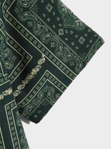 GENTILAND 男士佩斯利印花翻領襯衫