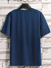 Manfinity Homme Men Cut And Sew Pocket Patched Tee - Multicolor - View 2