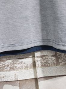 Manfinity Homme Men Cut And Sew Pocket Patched Tee - Multicolor - View 3