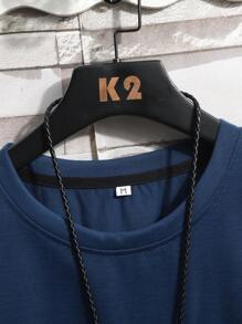 Manfinity Homme Men Cut And Sew Pocket Patched Tee - Multicolor - View 4