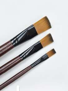 6入組藝術繪畫刷 - 咖啡棕 - 查看 5