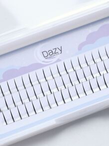 DAZY 漫畫睫毛,1盒局部假睫毛 - 黑色 - 查看 3