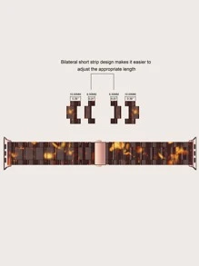 Graphic Watchband Tương thích với Apple Watch - rỉ sét - Xem 3