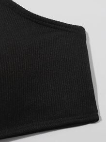 SHEIN Ensemble de bikini unicolore pour fille pré-ado, plage d'été