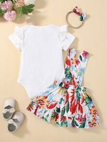 Bộ đồ Em bé Xù Hoa Boho - Nhiều màu - Xem 2