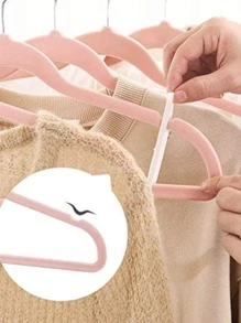 5pcs Seamless Non-slip Hanger - Pink - View 5