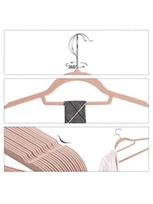 5pcs Seamless Non-slip Hanger - Pink - View 7