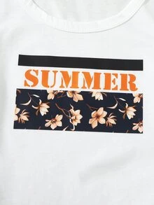 Bộ thời trang bé trai Hoa Lá thư Boho - Nhiều màu - Xem 3