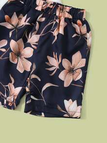 Bộ thời trang bé trai Hoa Lá thư Boho - Nhiều màu - Xem 4