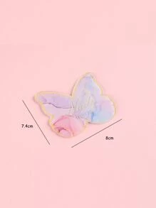 1 bảng vẽ móng nghệ thuật bằng nhựa hình con bướm, vẽ móng tay nghệ thuật Bảng màu hỗn hợp Golden Edge Bảng hiển thị màu sơn móng gel cho các công cụ trang điểm nền Phấn mắt Nail Art - trắng - Xem 3