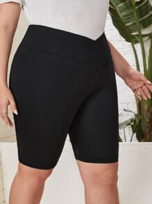 SHEIN Quần lót kích thước lớn Trọn gói màu trơn Thể thao - màu đen - Xem 3