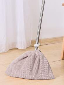 1pc Plain Broom Cover, Grey Replacement Duster Cover For Broom - Grey - View 1