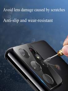 2 miếng phim bảo vệ ống kính tương thích với Samsung - màu đen - Xem 6