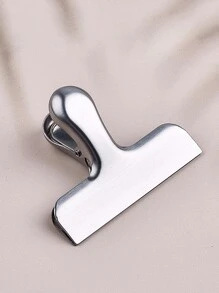 1pc Stainless Steel Random Color Bag Clip - Multicolor - View 4