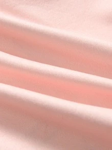 Young Girl Letter & Flamingo Print Sleep Tee & Sleep Shorts