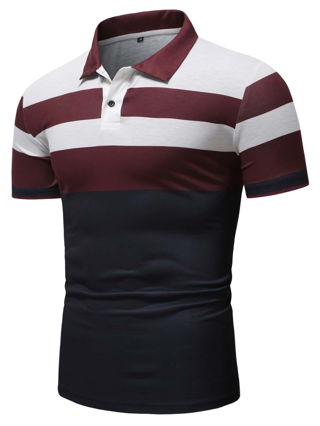 Manfinity 男士撞色POLO衫 - 彩色 - 查看 1