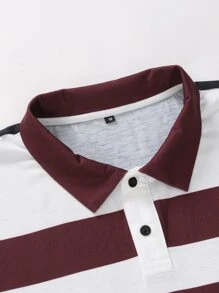 Manfinity 男士撞色POLO衫 - 彩色 - 查看 7