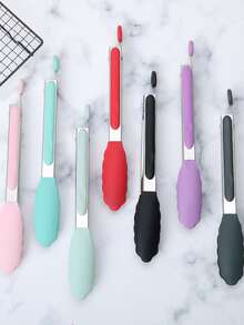 1pc Random Color Food Tongs - Multicolor - View 2