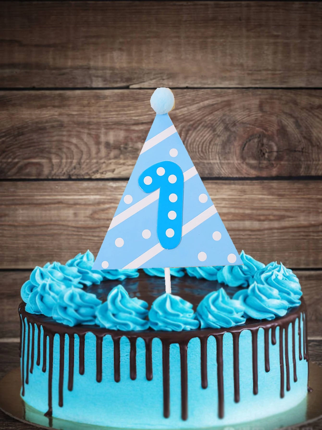 1 Piece Decoration De Gateau En Forme De Chapeau Fete D Anniversaire Mode En Ligne Shein France