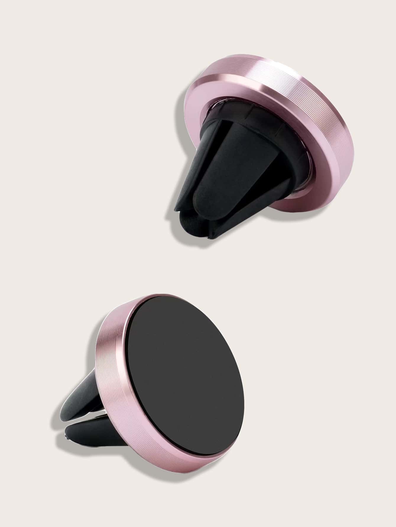 1 miếng giá đỡ điện thoại di động ổ cắm điện từ ô tô - Hồng - Xem 1