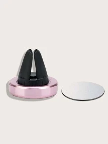 1 miếng giá đỡ điện thoại di động ổ cắm điện từ ô tô - Hồng - Xem 4