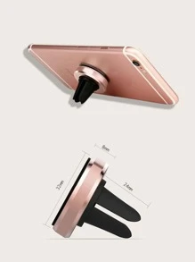 1 miếng giá đỡ điện thoại di động ổ cắm điện từ ô tô - Hồng - Xem 5