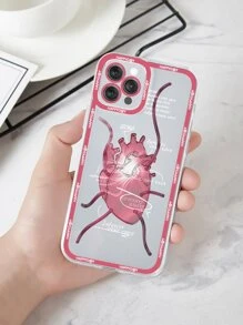 Heart Pattern Clear Phone Case