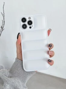 vỏ điện thoại áo khoác trơn màu - trắng - Xem 2