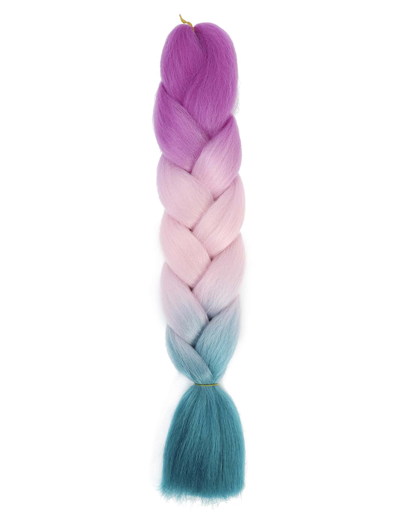 漸層巨型發編髮片,24英寸高溫合成纖維髮片,適用於盒子發辮發髮 - 彩色 - 查看 1